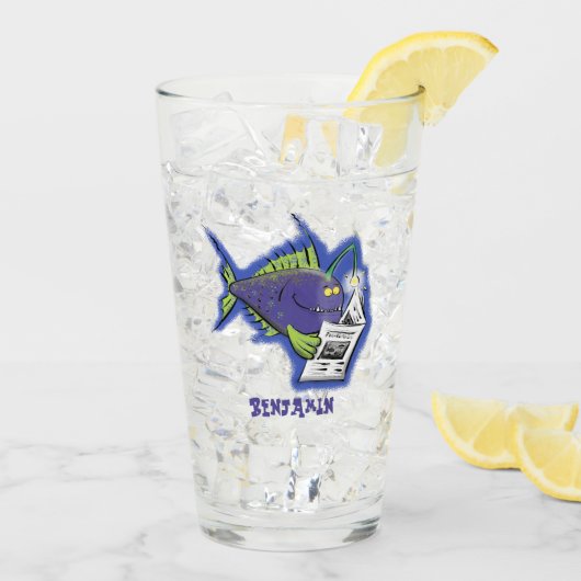 Cartoon van schimmelvis glas (Achterkant ijs)