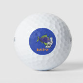 Cartoon van schimmelvis golfballen (Voorkant)
