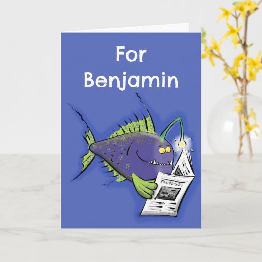 Cartoon van schimmelvis kaart (Gele Bloem)