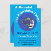 Cartoon van schimmelvis kaart (Voorkant / Achterkant)