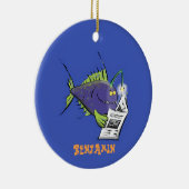 Cartoon van schimmelvis keramisch ornament (Rechts)