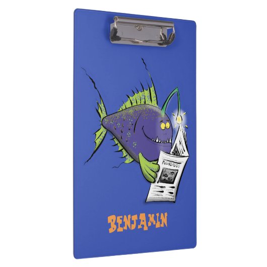 Cartoon van schimmelvis klembord (Rechts)