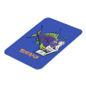 Cartoon van schimmelvis magneet (Linkerzijde)