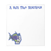 Cartoon van schimmelvis notitieblok (Voorkant)