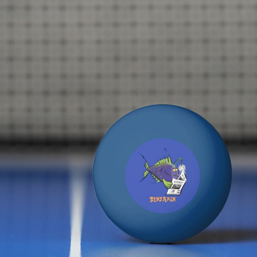 Cartoon van schimmelvis pingpongbal (Net)