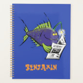 Cartoon van schimmelvis planner (Voorkant)