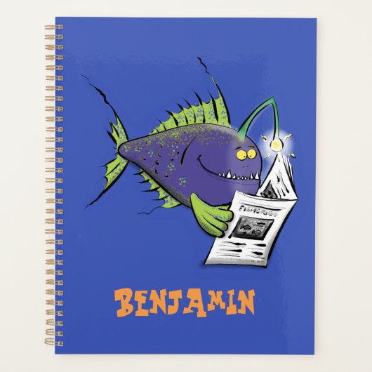 Cartoon van schimmelvis planner (Voorkant)