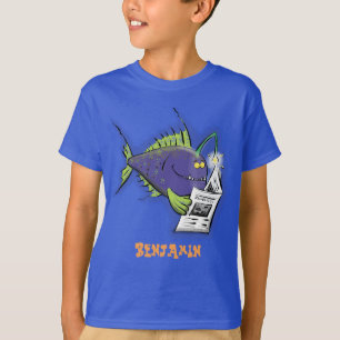 Cartoon van schimmelvis t-shirt