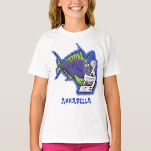 Cartoon van schimmelvis t-shirt