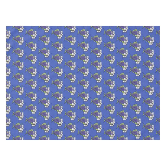 Cartoon van schimmelvis tafelkleed (Voorkant (Horizontaal))