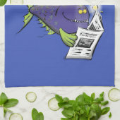 Cartoon van schimmelvis theedoek (Gevouwen)