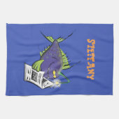 Cartoon van schimmelvis theedoek (Horizontaal)