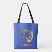 Cartoon van schimmelvis tote bag (Achterkant)