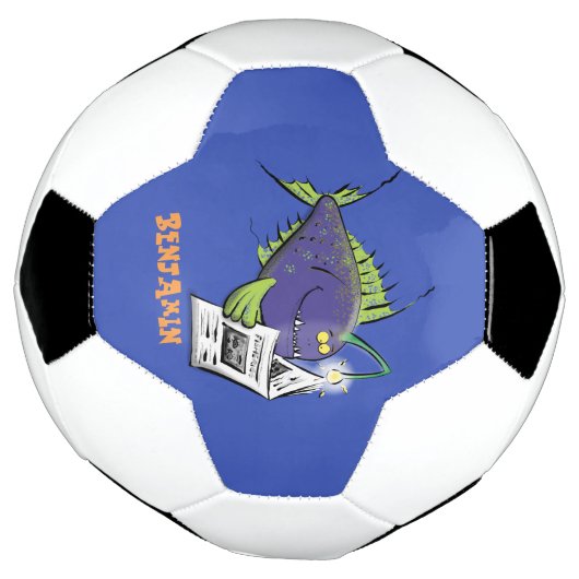 Cartoon van schimmelvis voetbal (Gedraaid)