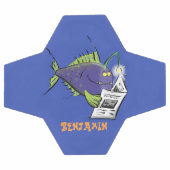 Cartoon van schimmelvis voetbal (Enkel)