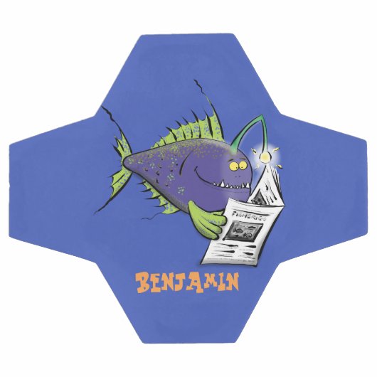 Cartoon van schimmelvis voetbal (Enkel)