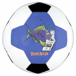 Cartoon van schimmelvis voetbal
