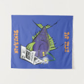 Cartoon van schimmelvis wandkleed (Voorkant (horizontaal))