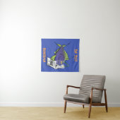 Cartoon van schimmelvis wandkleed (In Situ (horizontaal))