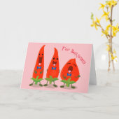 cartoon van Spaanse peper Kaart (Gele Bloem)