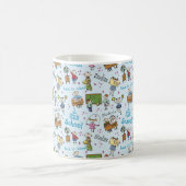 Cartoon van studenten, scholen en studies koffiemok (Center)