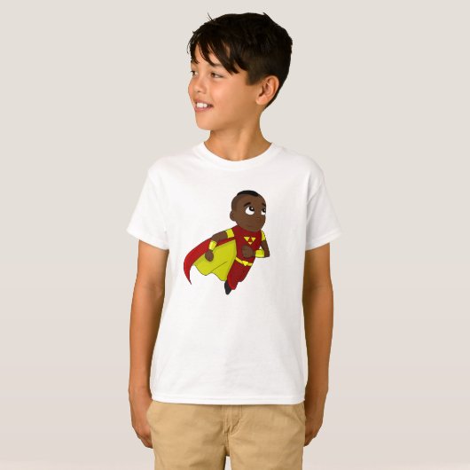 Cartoon van superhelden t-shirt (Voorkant volledig)