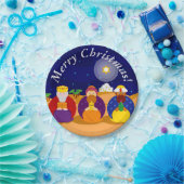 Cartoon van "The Three Kings" / "Three Wise Mannen Papieren Bordje (Feest)