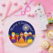 Cartoon van "The Three Kings" / "Three Wise Mannen Papieren Bordje (Feest)