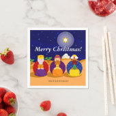 Cartoon van "The Three Kings" / "Three Wise Mannen Servetten (Insitu)