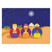 Cartoon van "The Three Kings" / "Three Wise Mannen Tafelkleed (Voorkant (Horizontaal))