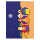 Cartoon van "The Three Kings" / "Three Wise Mannen Tafelkleed (Voorkant)