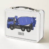 Cartoon van transportwagen voor betonmixen (Achterkant)