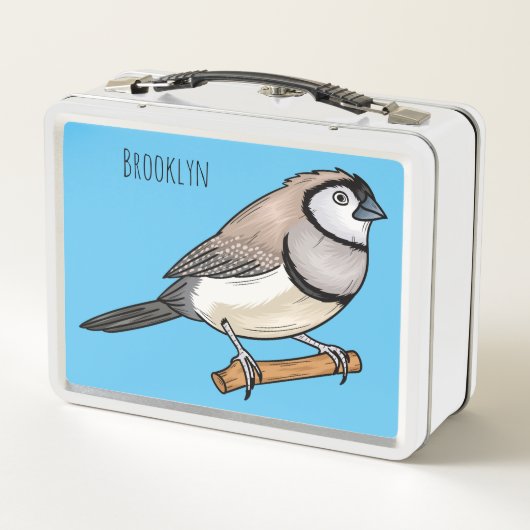 Cartoon van tweekleppige vinkvogels (Achterkant)