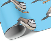 Cartoon van tweekleppige vinkvogels cadeaupapier (Rol Hoek)