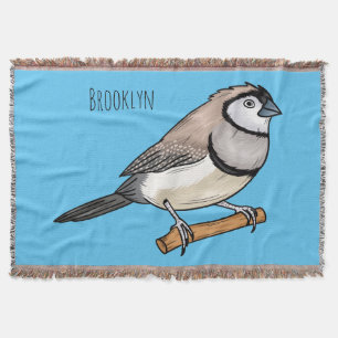 Cartoon van tweekleppige vinkvogels deken