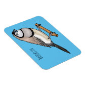 Cartoon van tweekleppige vinkvogels magneet (Rechterzijde)