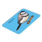 Cartoon van tweekleppige vinkvogels magneet (Linkerzijde)