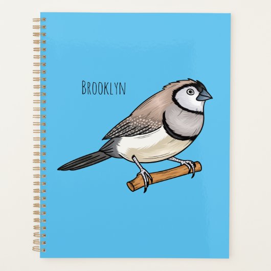Cartoon van tweekleppige vinkvogels planner (Voorkant)