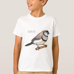 Cartoon van tweekleppige vinkvogels t-shirt
