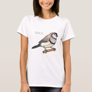 Cartoon van tweekleppige vinkvogels t-shirt