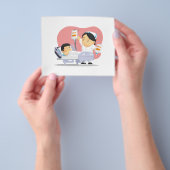 Cartoon van verpleegkundige Kinderen Flyer (Hand)