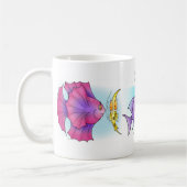 Cartoon van vis Montage 3 Koffiemok (Links)