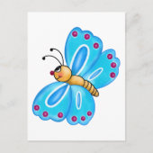 Cartoon van vlinder briefkaart (Voorkant)