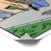 Cartoon van wat er echt gebeurt poster (Hoek)