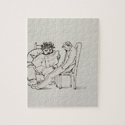 Cartoon van William Morris (1834-96) voor het leze Legpuzzel (Verticaal)