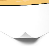 Cartoon van zalmbagel perfect poster (Hoek)