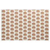 Cartoon van zalmbagel stof (Fat Quarter)