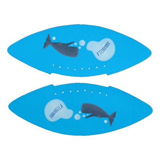 Cartoon van zeepbellenbels voor de walvisvangst american football (Panelen)