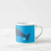 Cartoon van zeepbellenbels voor de walvisvangst espresso kop (Rechts)