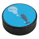 Cartoon van zeepbellenbels voor de walvisvangst hockey puck (3/4)